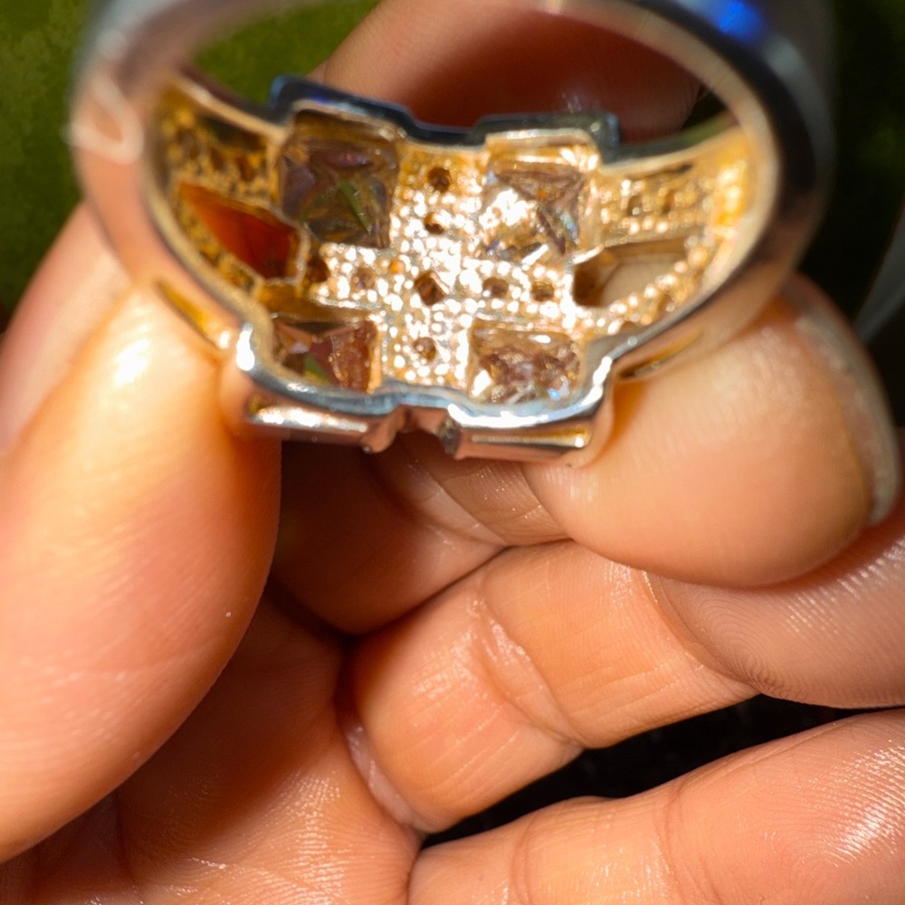 Sterling Silver Square Cz Ring - image 8